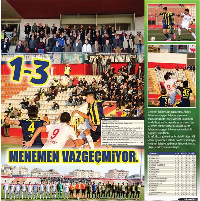 MENEMEN VAZGEÇMİYOR