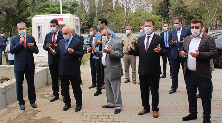 İzmir Valisi Köşger, Menemen de Kur an kursu ek binası temel atma törenine katıldı
