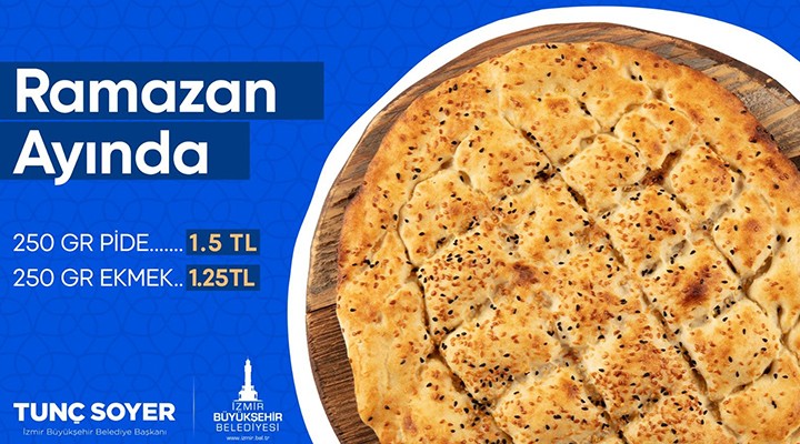 Kent Ekmek'te Ramazan pidesi 1,5 liraya satılacak