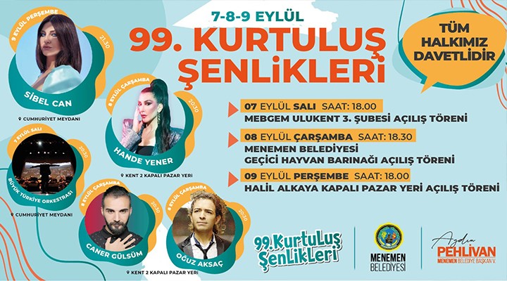 MENEMENLİLER KÜLTÜR VE SANATA DOYACAK