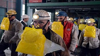 Maden ocağında ‘gaz maskesi' tatbikatı 