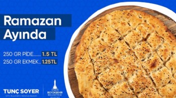 Kent Ekmek’te Ramazan pidesi 1,5 liraya satılacak