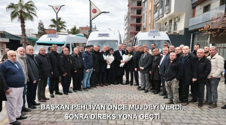 BAŞKAN PEHLİVAN ÖNCE MÜJDEYİ VERDİ, SONRA DİREKSİYONA GEÇTİ