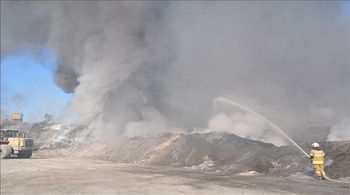 Y.Foça´da Cüruf Depolama Alanında Yangın