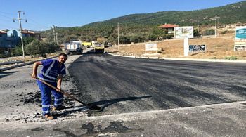 Bağarası-Y.Foça Yolunda Genişletme Çalışması  